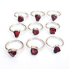 Wholesale Garnet Ring, 925 Sterling Silver Raw Garnet gemstone Ring